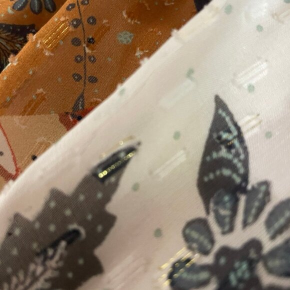 Johnny Was Jade Stephanie XL Tiered Boho Maxi Skirt Patchwork L79921 Silk Blend - Picture 7 of 13